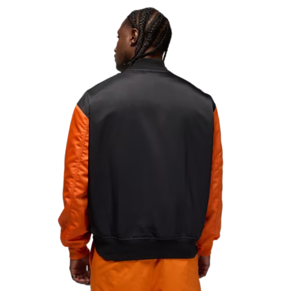 Jordan Brooklyn Collegiate Varsity Jacket - Black/Orange