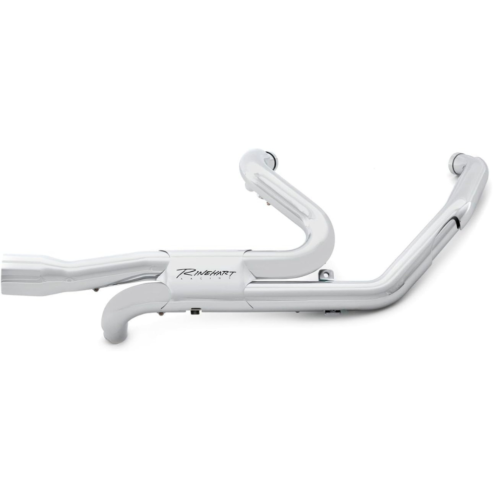 Rinehart Racing 100-0452 17-18 FL Slimline Duals Header Kit Chrome - PICK UP ONLY