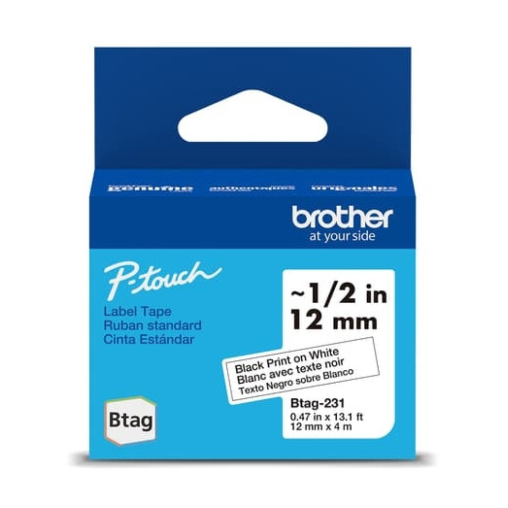 Brother P-touch PT-N10 Personal Handheld Label Maker & 6-Pack Non-Laminated Label Tapes