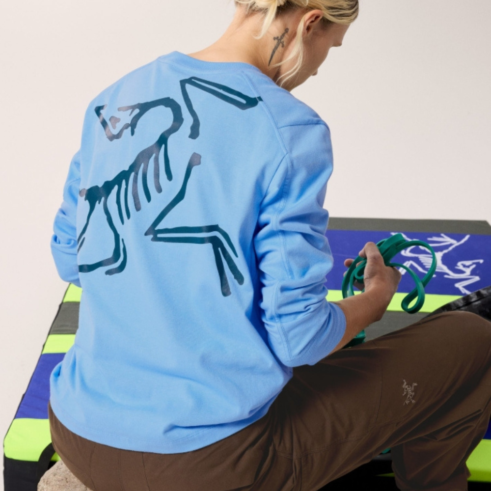 Arc'teryx Kragg Cotton Bird Crew Beck Long-Sleeve T-Shirt Women's - Glacial / Nightscape