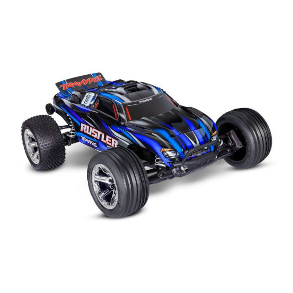 Traxxas 110 Rustler 2WD BL-2s Brushless 2WD Stadium Truck - Blue