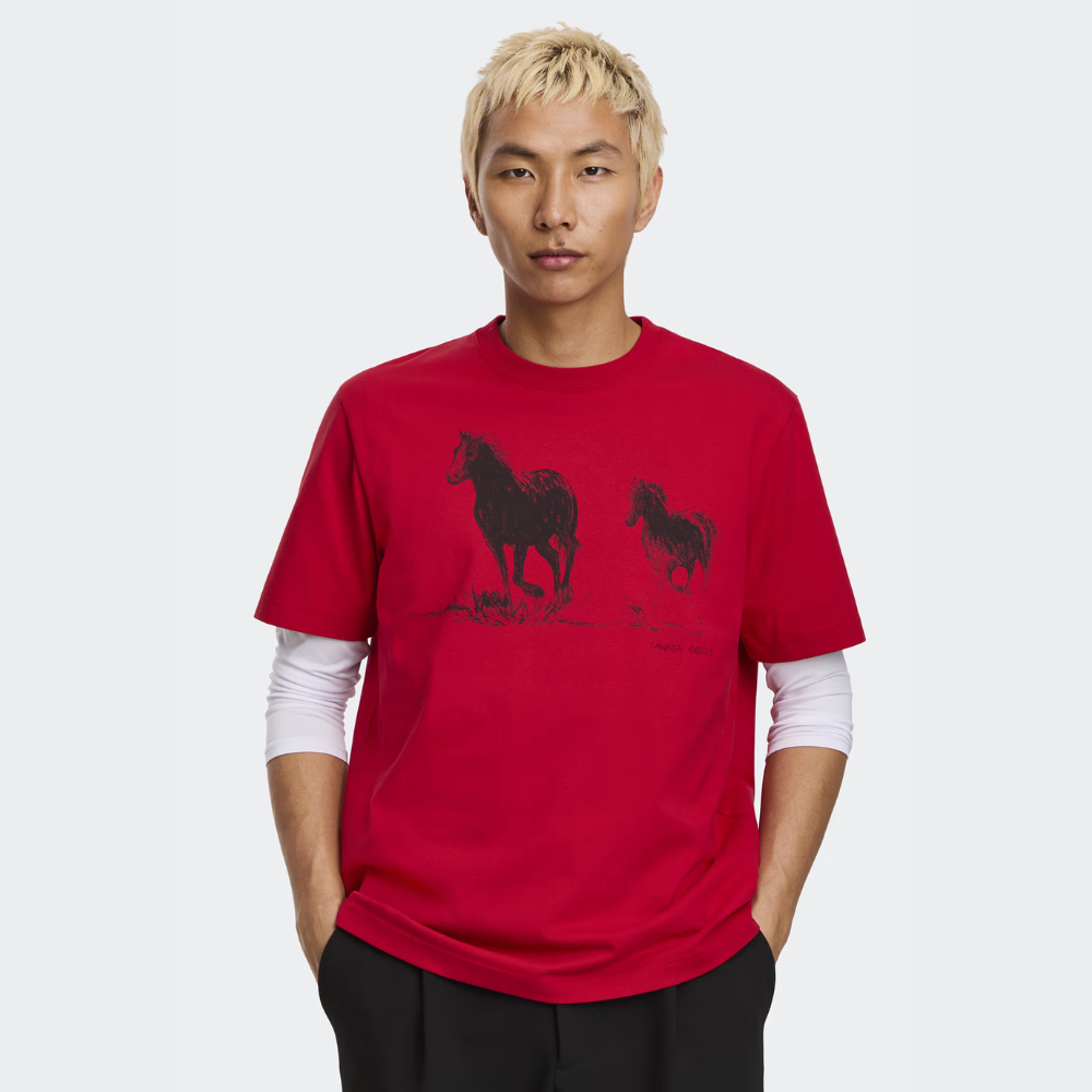 Canada Goose Vantage Graphic T-Shirt - Carmine Red