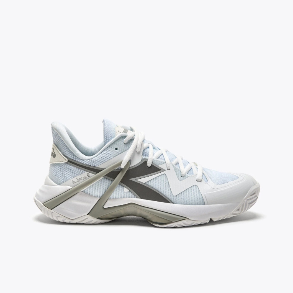 Diadora B.ICON 2 W AG Women's Tennis Shoes - White / Silver