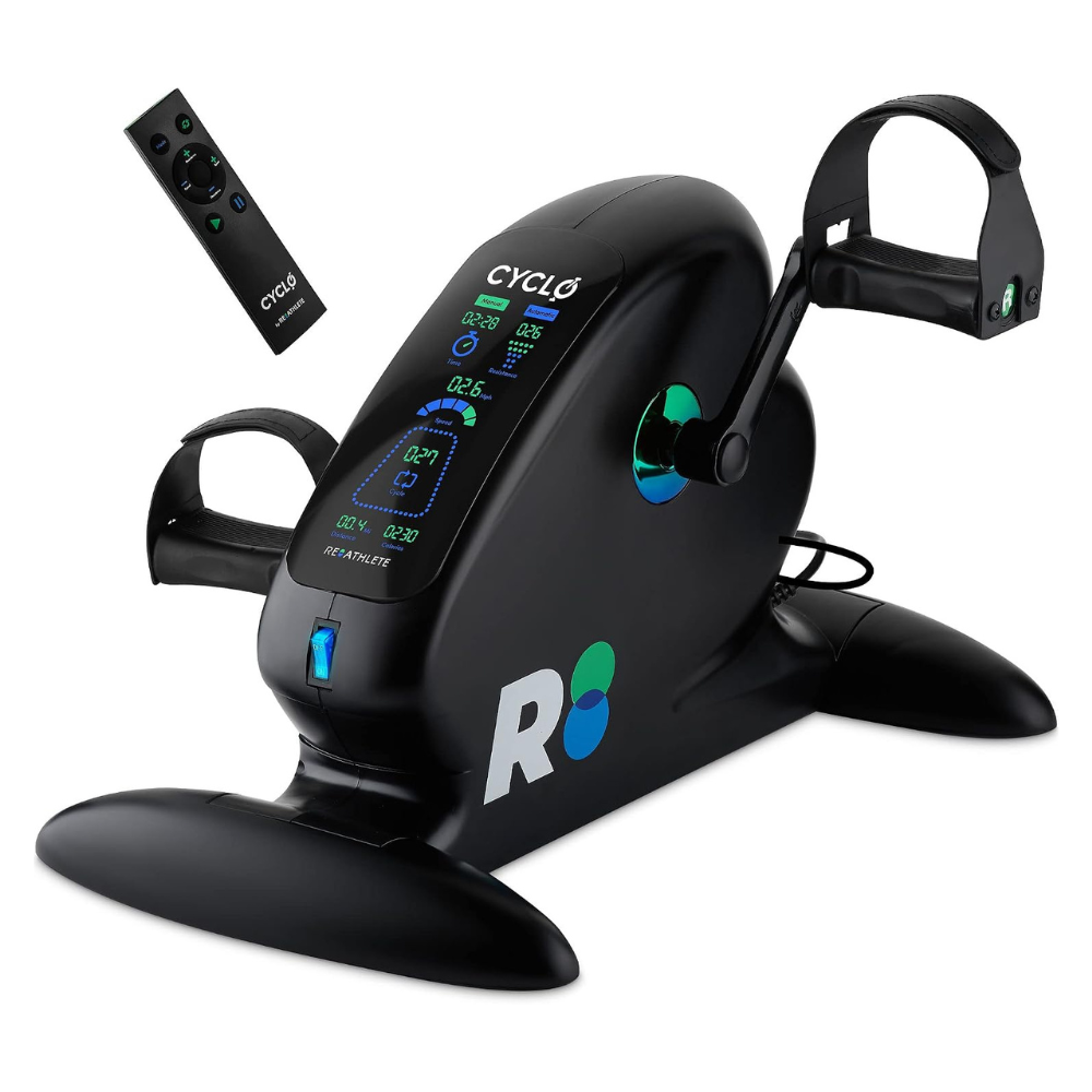 REATHLETE CYCLO Compact Under Desk Tabletop Electric Pedal Exerciser