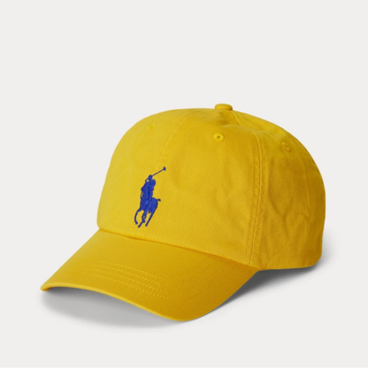 Ralph Lauren Kids Boys/Girls Big Pony Cotton Twill Ball Cap - Racing Yellow