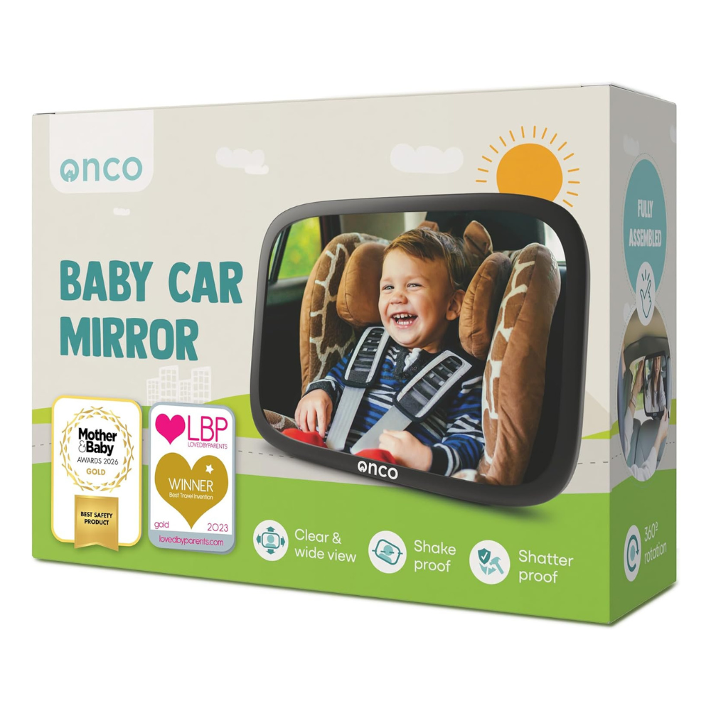 Onco Baby Car Mirror for Back Seat - 2 Pack