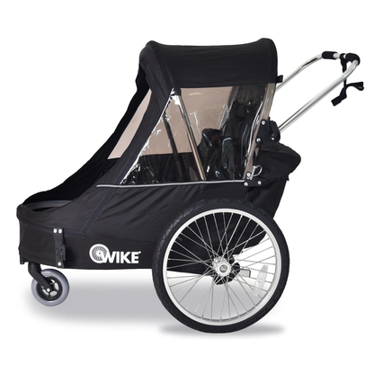 Wike Premium Double Bike Trailer 3-in-1 Double Stroller