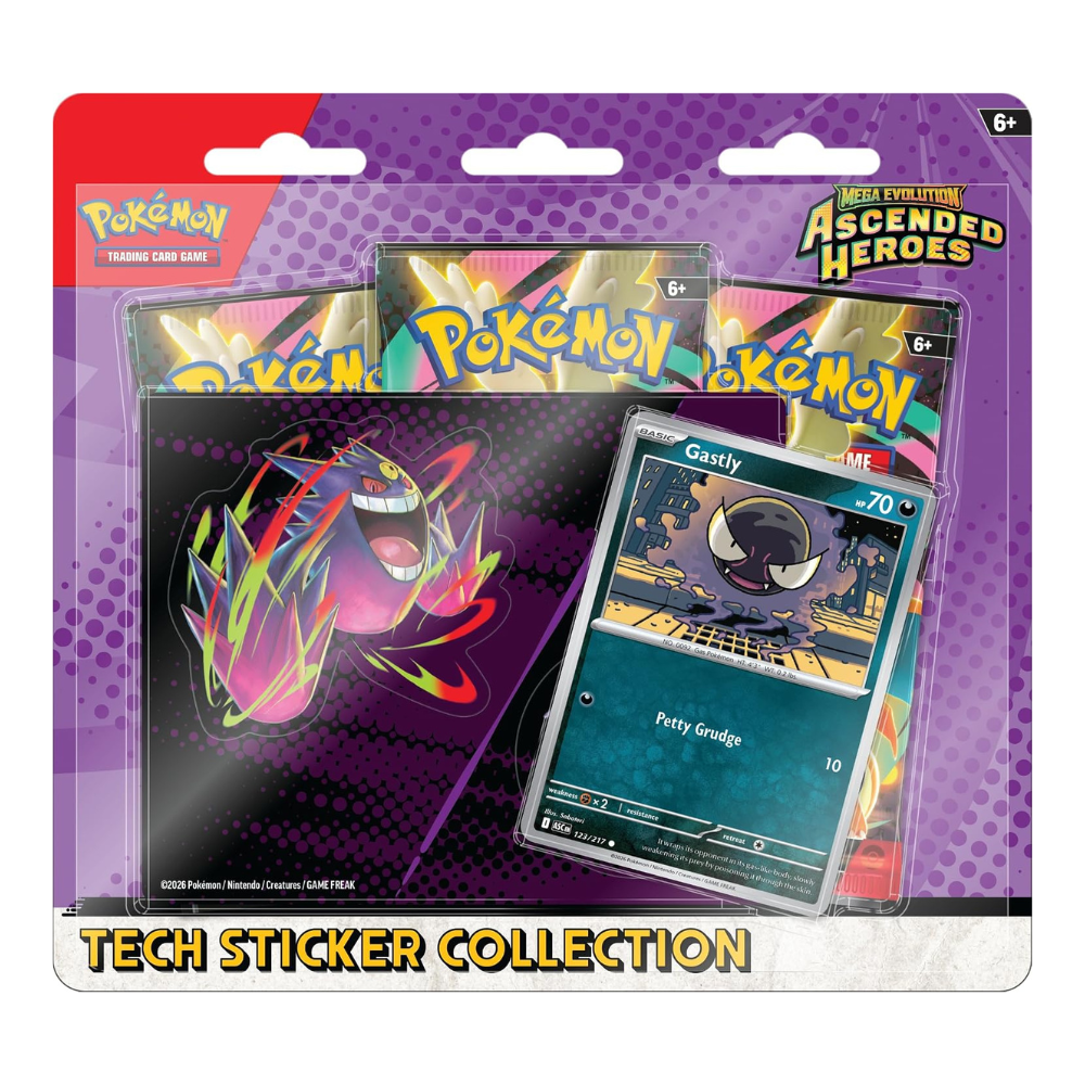 Pokemon TCG: Mega Evolution Ascended Heroes Tech Sticker Collection - Gastly