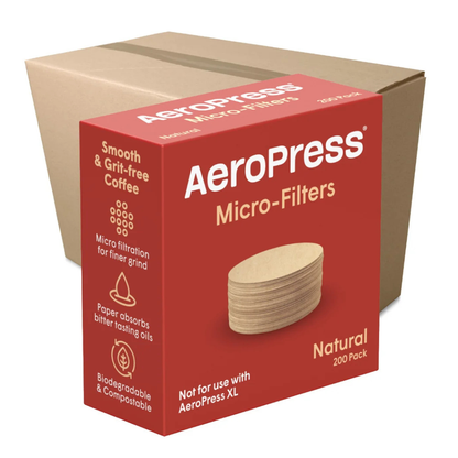 AeroPress Natural Microfilters (200-Pack) - 20 Units