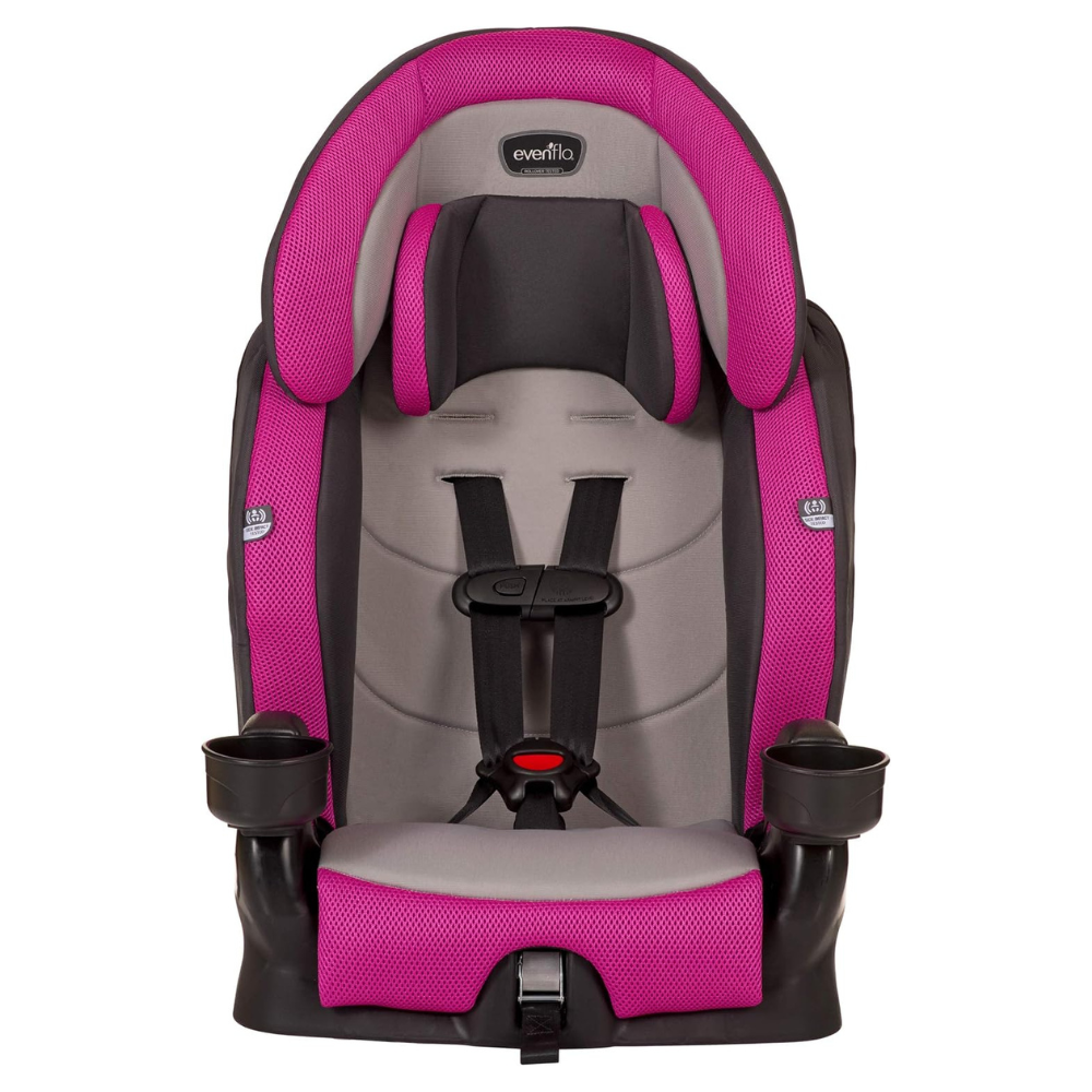 Evenflo Chase Plus 2-In-1 Booster Car Seat - Geneva Pink