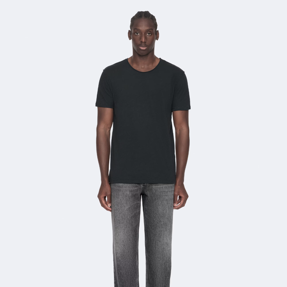 AllSaints Figure Regular-Fit Cotton T-Shirt - Carter Grey