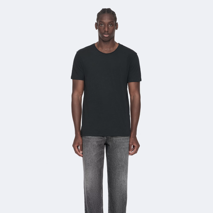 AllSaints Figure Regular-Fit Cotton T-Shirt - Carter Grey