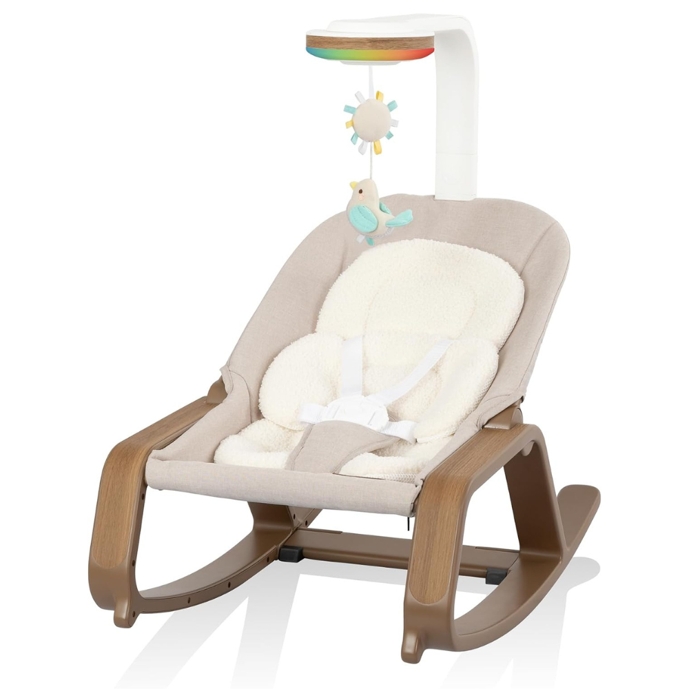 Evenflo Lyra 2-in-1 Infant to Toddler Rocker - Coastal Coffee