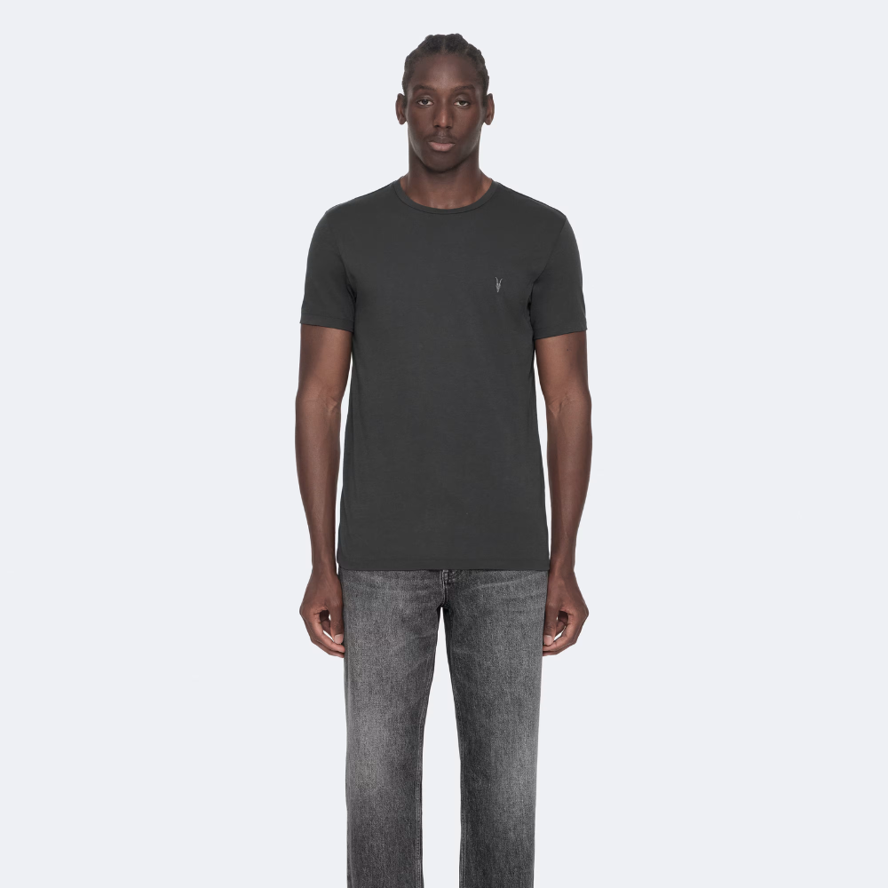 AllSaints Tonic Slim-Fit Cotton T-Shirt - Carter Grey