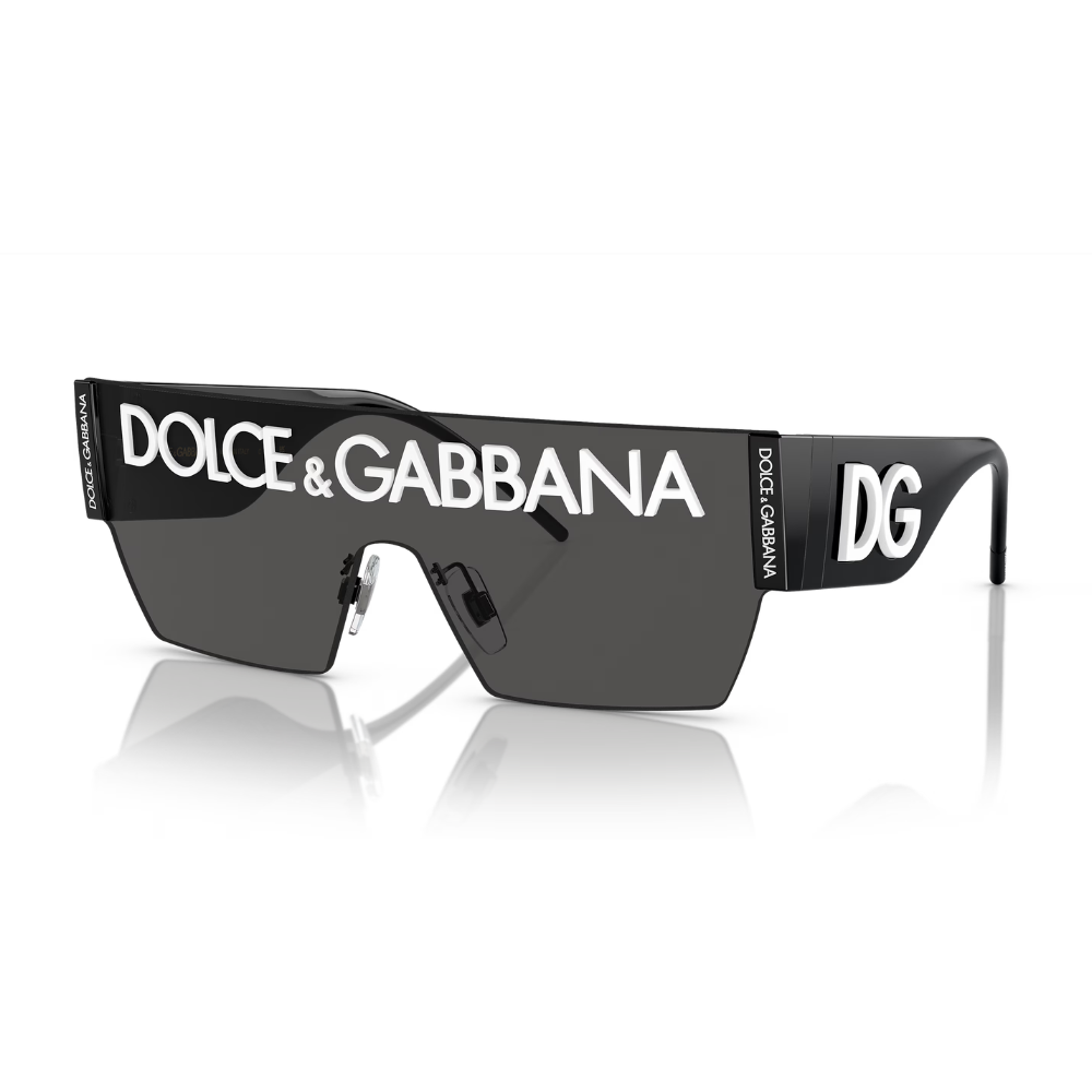 Dolce & Gabanna DG2233 Sunglasses - Black Frame / Dark Grey Lenses