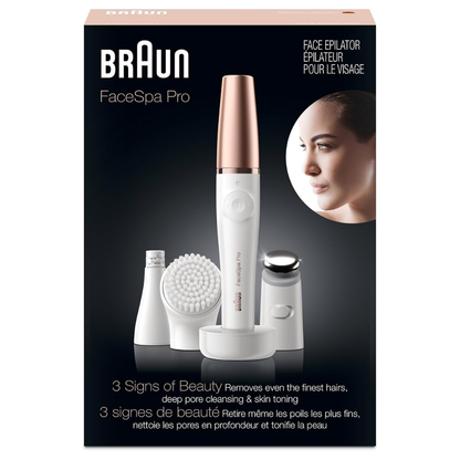 Braun FaceSpa Pro 911 Facial Epilator - White/Bronze