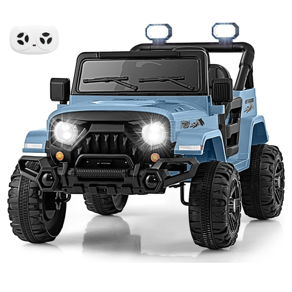 OLAKIDS Ride on Truck, 12V Battery Powered Electric Vehicle for Kids - Blue