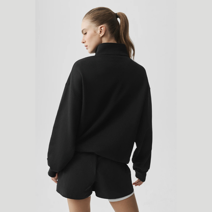 Alo Yoga Accolade 1/4 Zip Pullover - Black