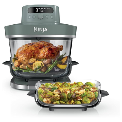 Ninja Crispi Pro 6-in-1 Countertop Glass Air Fryer - Ash Grey