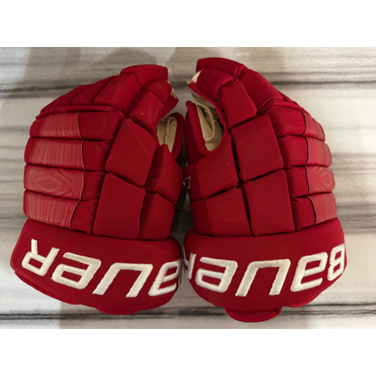 RARE Pro Stock Patrick Kane Detroit Red Wings Bauer Pro Series NHL Issued Gloves Lightly Used