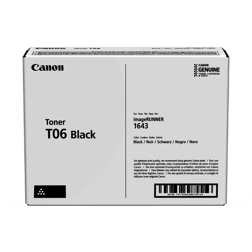 Canon T06 Black Toner Cartridge 3526C001 Genuine OEM
