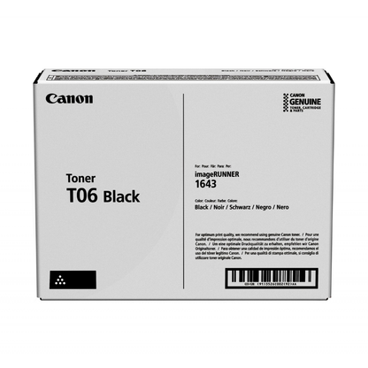Canon T06 Black Toner Cartridge 3526C001 Genuine OEM