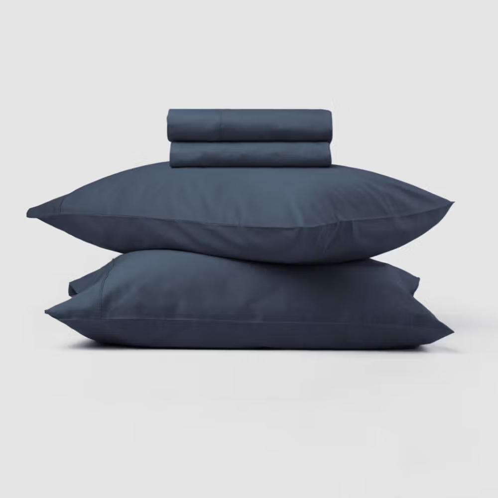 Endy The Sheet Set Percale - King in Midnight Navy