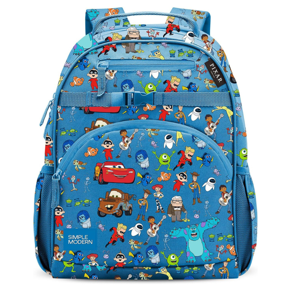 Simple Modern Disney Pixar Kids Backpack for School, Girls, Boys - 12L