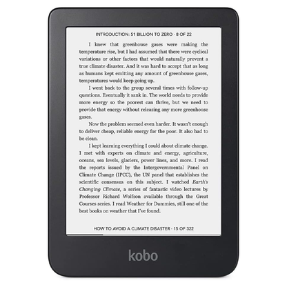 Certified Refurbished Kobo Clara 2E - Black