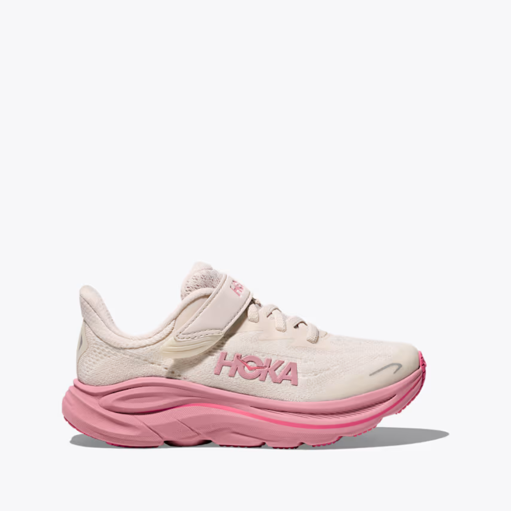 Hoka Clifton 10 Little Kids - Rose Cream / Dried Rose