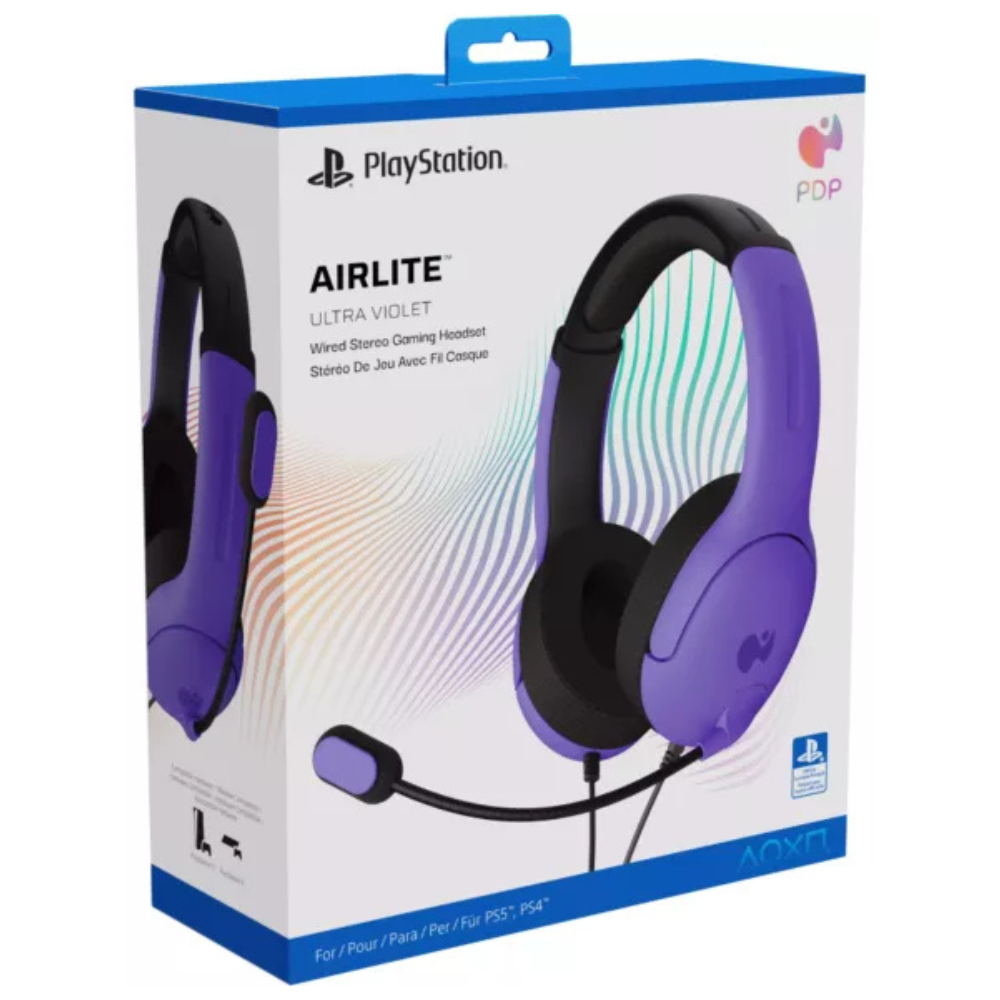 PDP AIRLITE Wired Headset for PS5 & PS4 - Ultra Violet
