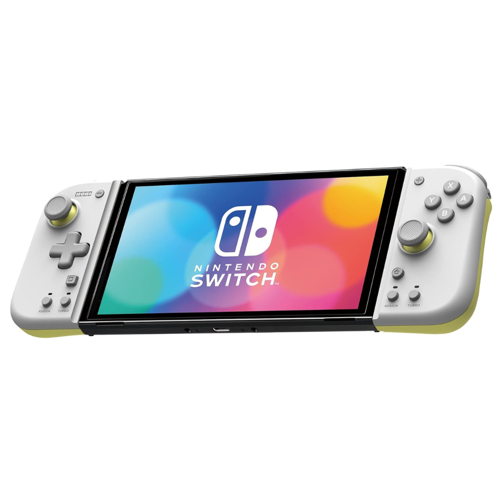 HORI Switch Split Pad Compact for Nintendo Switch - Light Grey and Yellow