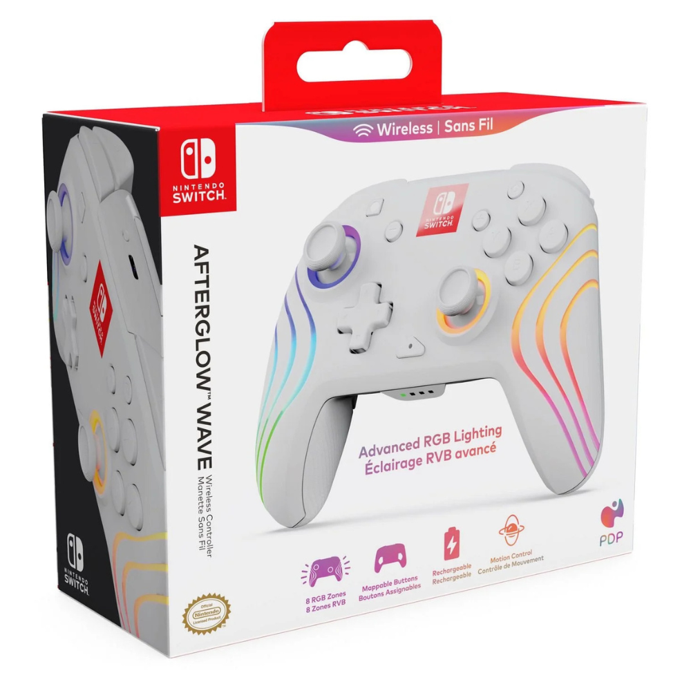 PDP Afterglow Wave Wireless RGB Gaming Controller - Nintendo Switch