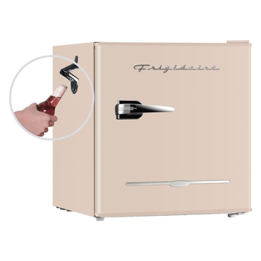 Frigidaire EFR176-CORAL 1.6 cu ft Coral Retro Fridge with Side Bottle Opener - PICK UP ONLY