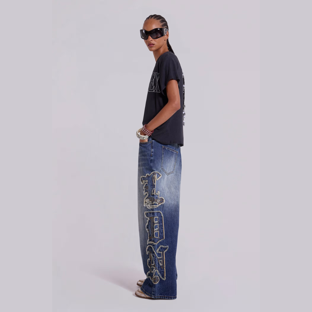Jaded London LDN Applique XL Colossus Jeans