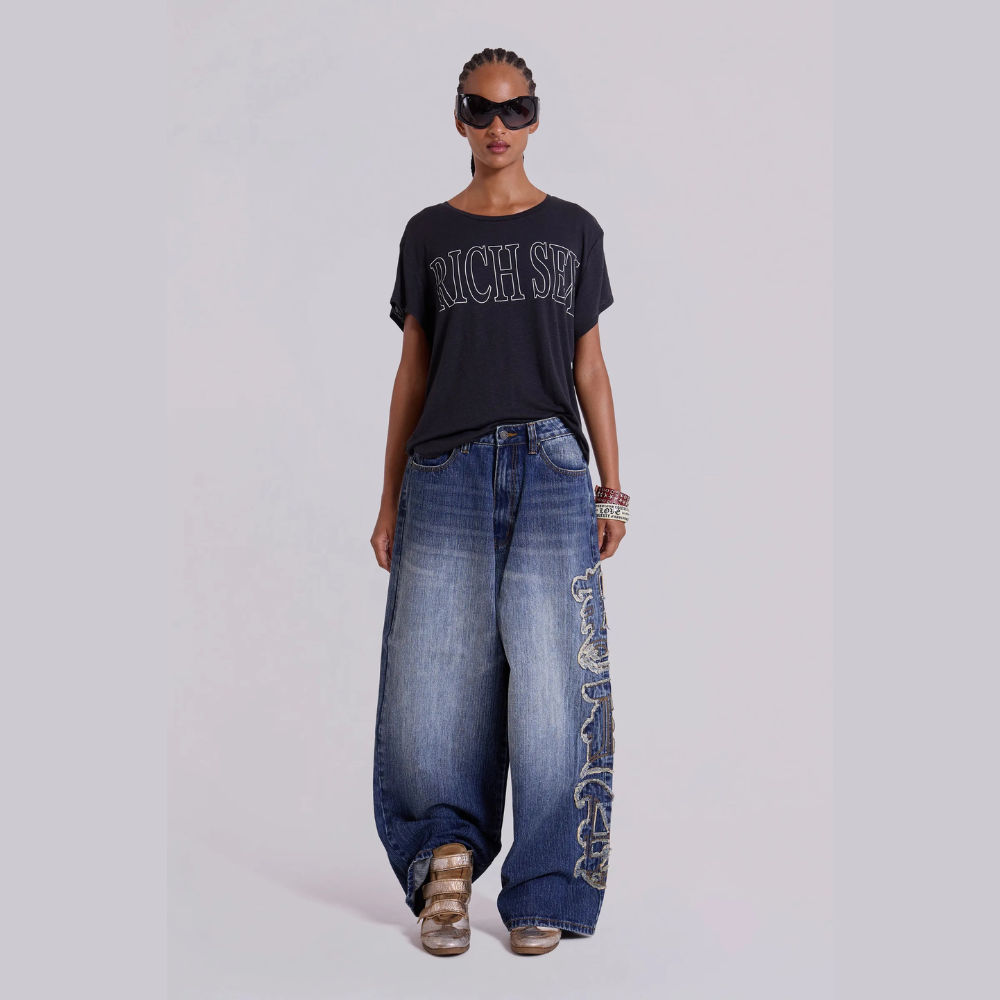 Jaded London LDN Applique XL Colossus Jeans