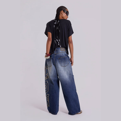 Jaded London LDN Applique XL Colossus Jeans