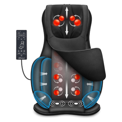 Snailax Shiatsu Massage Chair Neck Back Massager with Heat & Compress - PICK UP ONLY