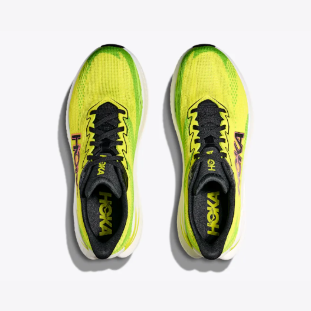 HOKA Men's Mach X 3 Running Shoes - Citrus/Neon Lime