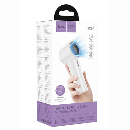 hoco. High Speed Ultra-Quiet Portable Handheld Fan HX64
