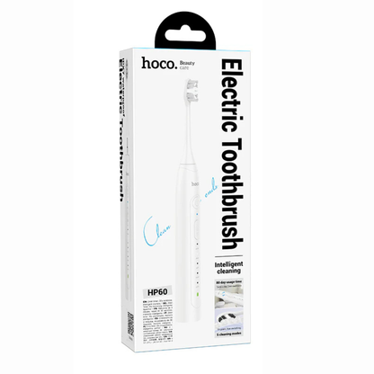 hoco. HP60 Wave Electric Toothbrush with 3 Replacement Brush Heads - White