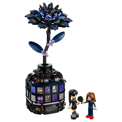 Lego Wednesday Black Dahlia Flower