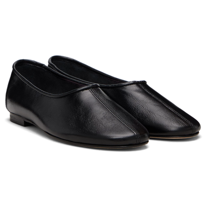 By Far Black Prudence Ballerina Flats