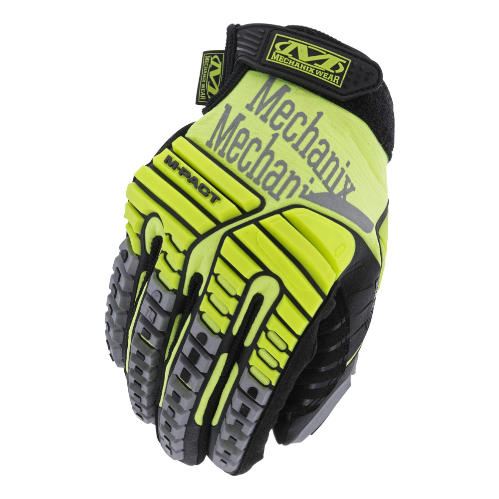Mechanix Wear High-Visibility Impact Gloves Hi-Viz M-Pact - Fluorescent Yellow