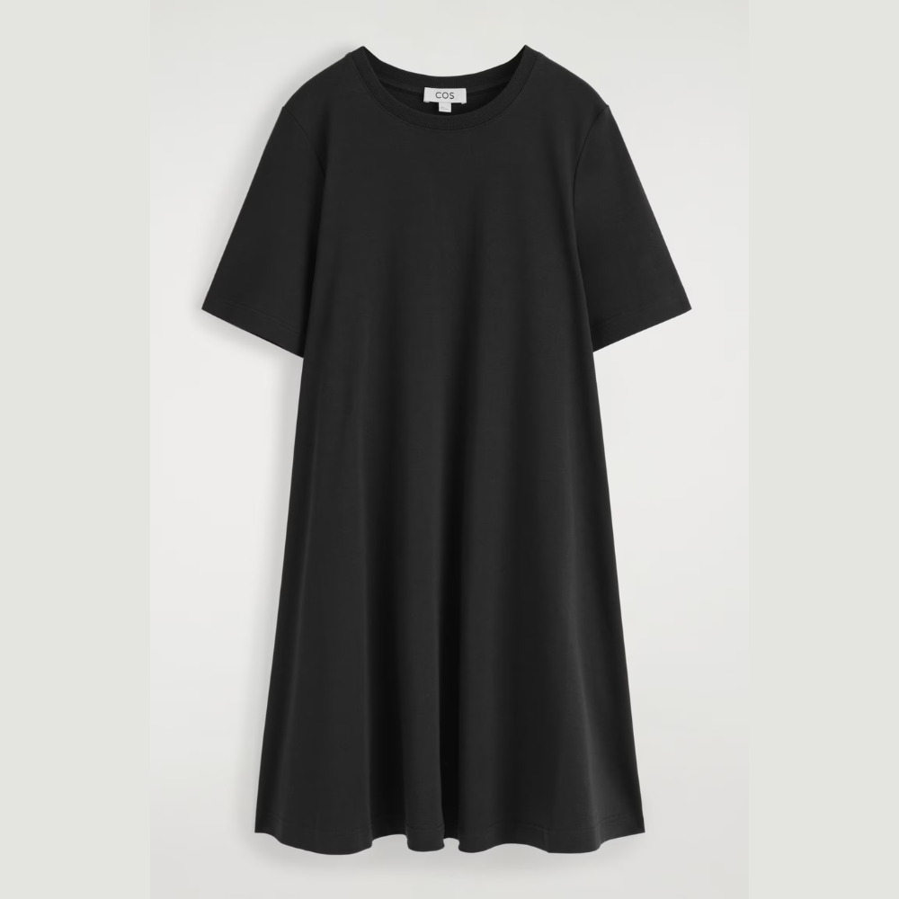 COS A-Line Mini T-Shirt Dress - Black