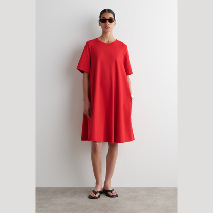 COS A-Line Mini T-Shirt Dress - Red