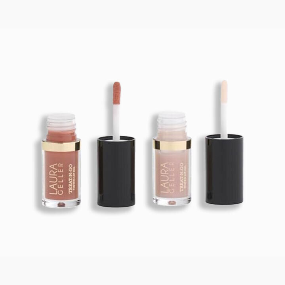 LAURA GELLER Treat-n-Go Lip Oil Duo - High Stakes & A-Game