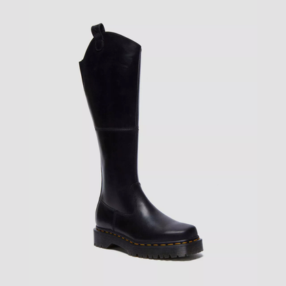 Dr. Martens Amaayah Knee High Leather Boots in Black