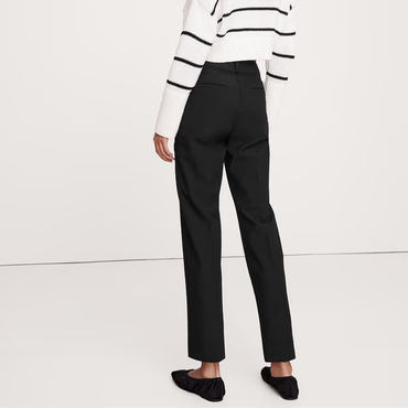 Banana Republic Ultra High-Rise Modern Slim City Stretch Ankle Pant - Black