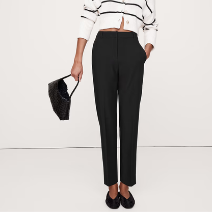 Banana Republic Ultra High-Rise Modern Slim City Stretch Ankle Pant - Black